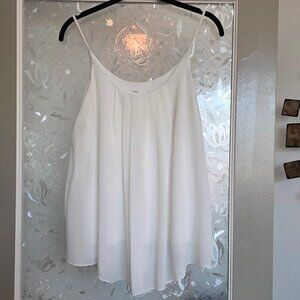 Beautiful, flowy, lined tank top - size large